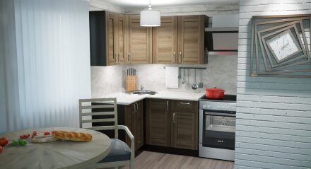 Кухонный гарнитур Кира прайм, 120х140 см  