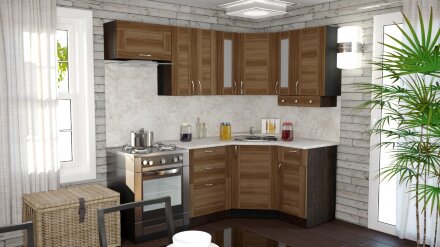 Кухонный гарнитур Кира литл, 130х200 см 