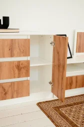 Комод 1200 Парус, белый/вотан