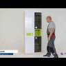 Пенал со стеклом Стиль, кофе с молоком 